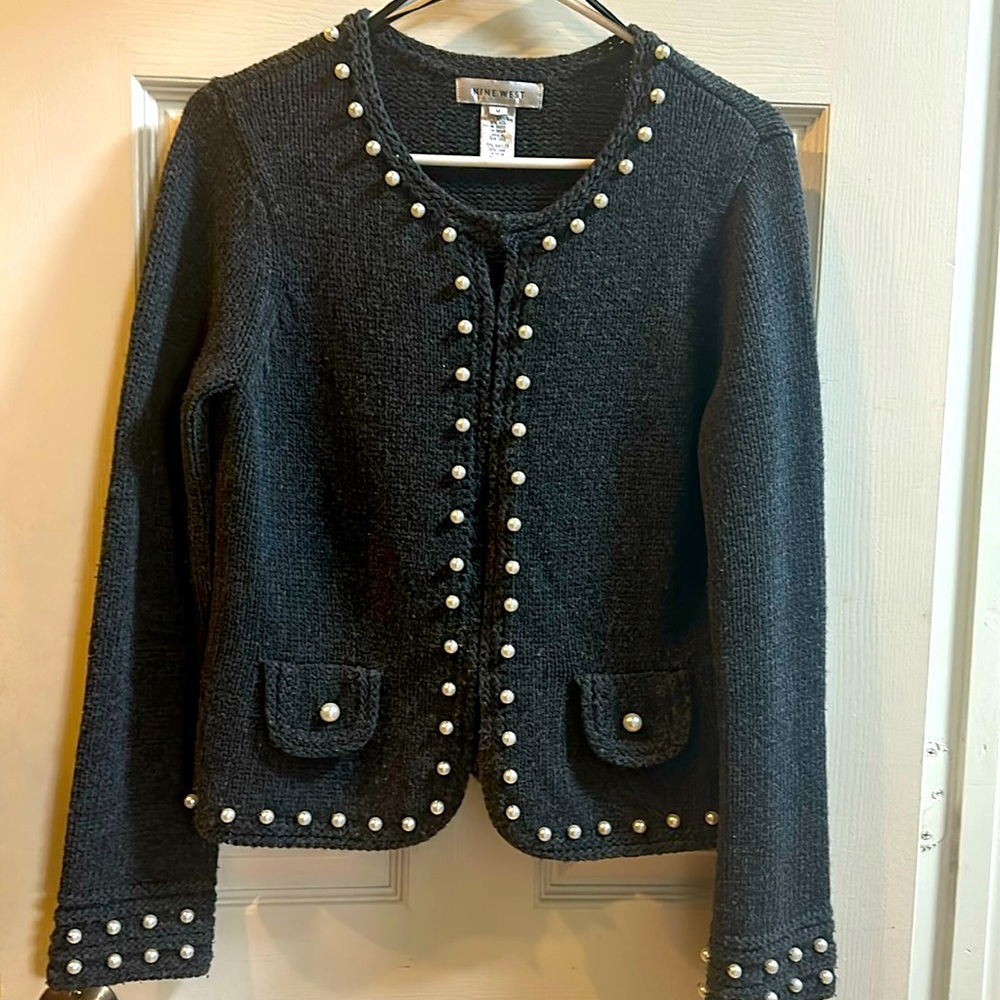 Pearls all around! Lovely Nine West sweater.